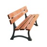Banc en bois exotique et fonte 5 lames Cavaillon