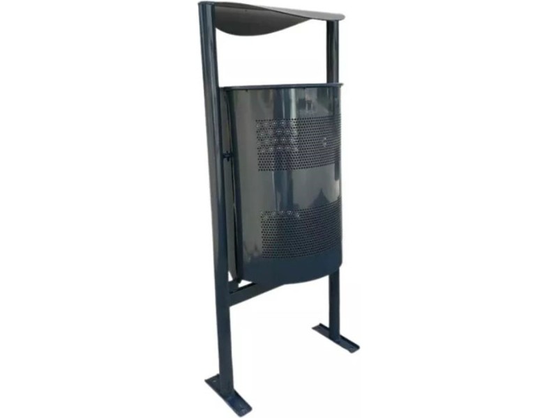 Poubelle de ville 60L Madrid avec couvercle