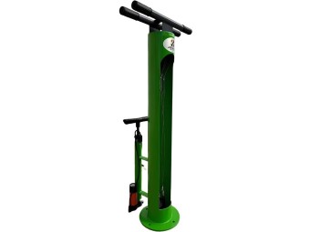Station de réparation et de gonflage pour vélos
