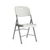 Chaise pliante blanche ou grise en PEHD