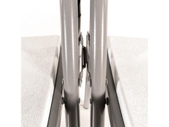 Chaise pliante blanche ou grise en PEHD