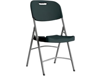 Chaise pliante blanche ou grise en PEHD