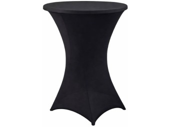 Housse noire pour table mange debout Ø 80 cm