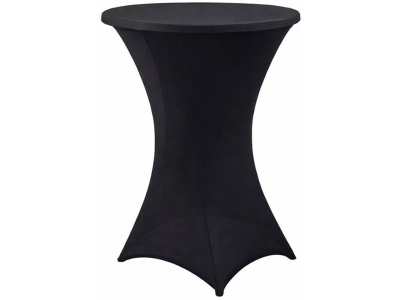 Housse noire pour table mange debout Ø 80 cm