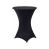 Housse noire pour table mange debout Ø 80 cm
