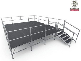 Podium modulable anti-dérapant