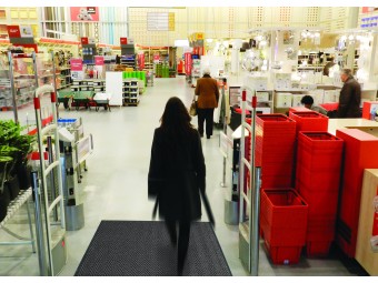 Tapis d’entrée aiguilleté en chevrons pour trafic intense 118 Arrow Trax