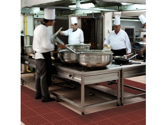 Dalles antifatigue agroalimentaires antidérapantes 550RD Cushion Ease Red