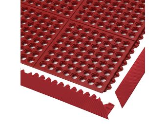 Dalles antifatigue agroalimentaires antidérapantes 550RD Cushion Ease Red