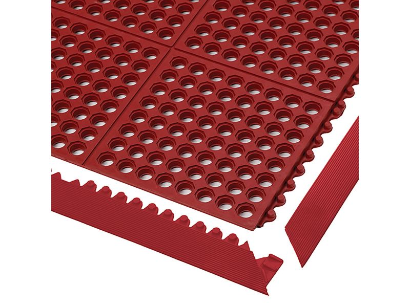 Dalles antifatigue agroalimentaires antidérapantes 550RD Cushion Ease Red