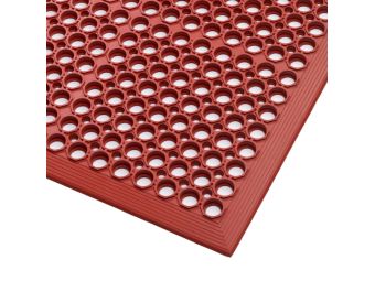 Tapis antidérapant agroalimentaire en caoutchouc nitrile 562RD Sanitop Red