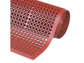 Tapis antidérapant agroalimentaire en caoutchouc nitrile 562RD Sanitop Red