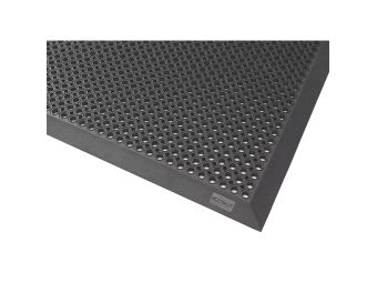 Tapis d’entrée en caillebotis caoutchouc avec bordures biseautées 599B Oct-O-Flex Bevelled