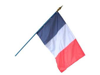 Drapeau français sur hampe