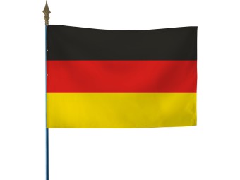 Drapeau des pays de l'Union européenne sur hampe