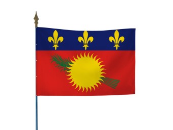 Drapeau des régions française sur hampe