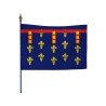 Drapeau des provinces française sur hampe