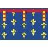 Drapeau des provinces française sur hampe