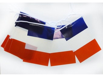 Guirlande drapeau France en maille