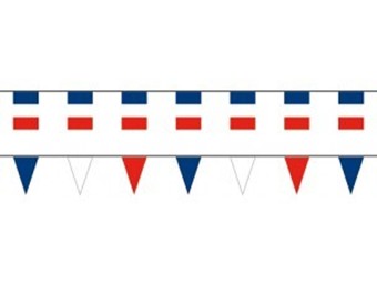 Guirlande drapeau France en maille