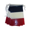 Guirlande drapeau France en plastique