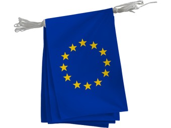 Guirlande drapeau Union européenne en maille