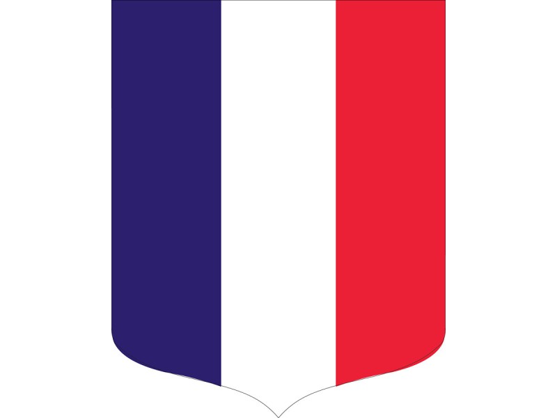 Écusson porte-drapeaux PVC classique