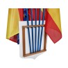 Écusson porte-drapeaux PVC classique