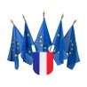 Écusson porte-drapeaux PVC classique