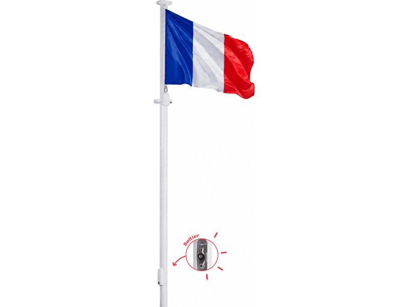 Mât aluminium antivol