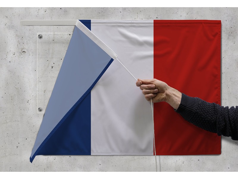 Tissu d’inauguration tricolore