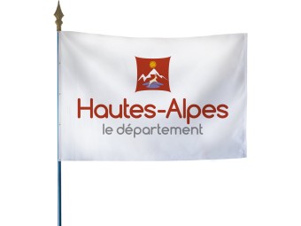 Drapeau des départements français sur hampe