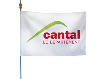 Drapeau des départements français sur hampe