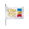 Drapeau des départements français sur hampe
