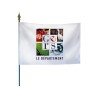 Drapeau des départements français sur hampe
