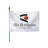 Drapeau des départements français sur hampe