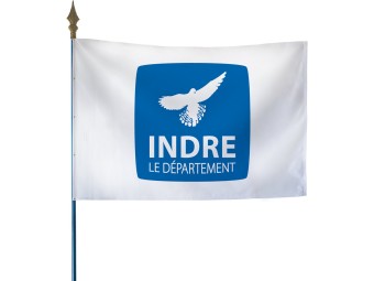 Drapeau des départements français sur hampe