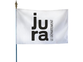 Drapeau des départements français sur hampe