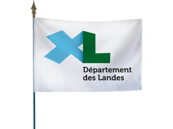 Drapeau des départements français sur hampe
