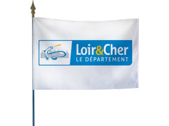 Drapeau des départements français sur hampe
