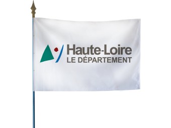 Drapeau des départements français sur hampe