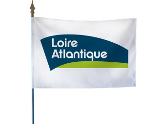 Drapeau des départements français sur hampe