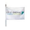 Drapeau des départements français sur hampe