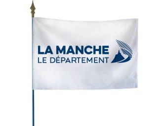 Drapeau des départements français sur hampe