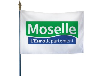 Drapeau des départements français sur hampe