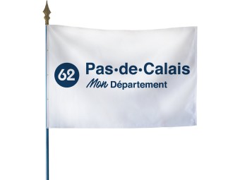 Drapeau des départements français sur hampe