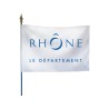 Drapeau des départements français sur hampe