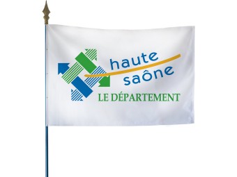 Drapeau des départements français sur hampe