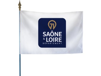 Drapeau des départements français sur hampe