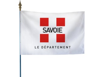 Drapeau des départements français sur hampe
